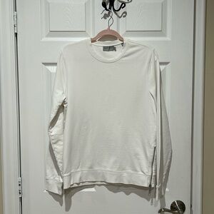 White Vince Cotton Sweater